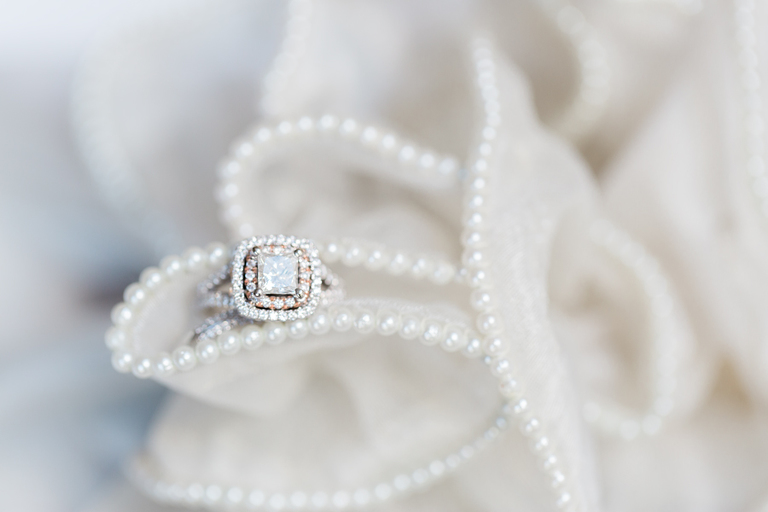 all white wedding ring shot sarah tyler photography