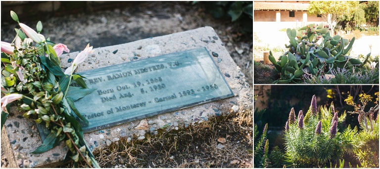 A grave at Carmel Mission