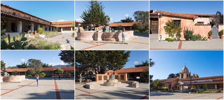 Carmel California Mission Courtyard