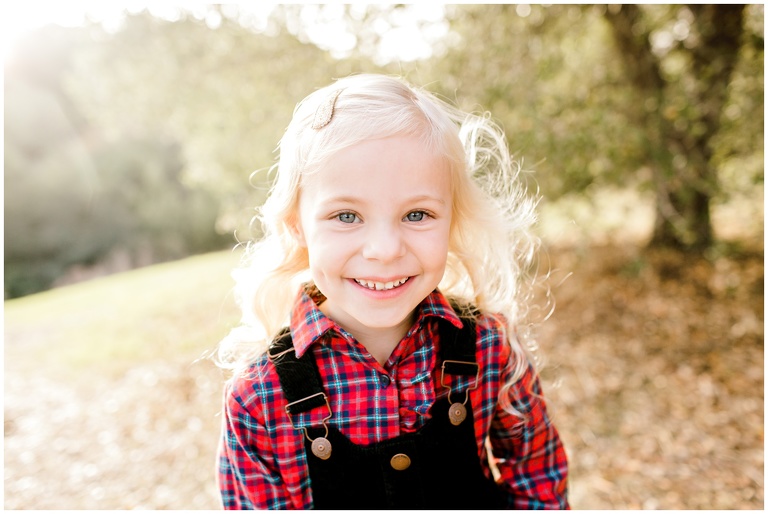 little girl smiling for her portrait