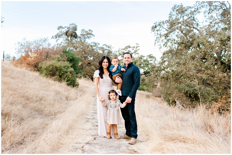 family of four at borges ranch